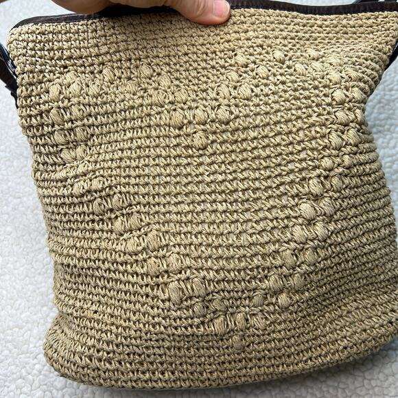 Vintage Brighton Woven Heart Straw Handbag - Picture 3 of 13